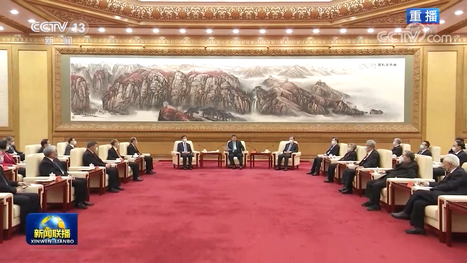 習近平在同黨外人士座談并共迎新春