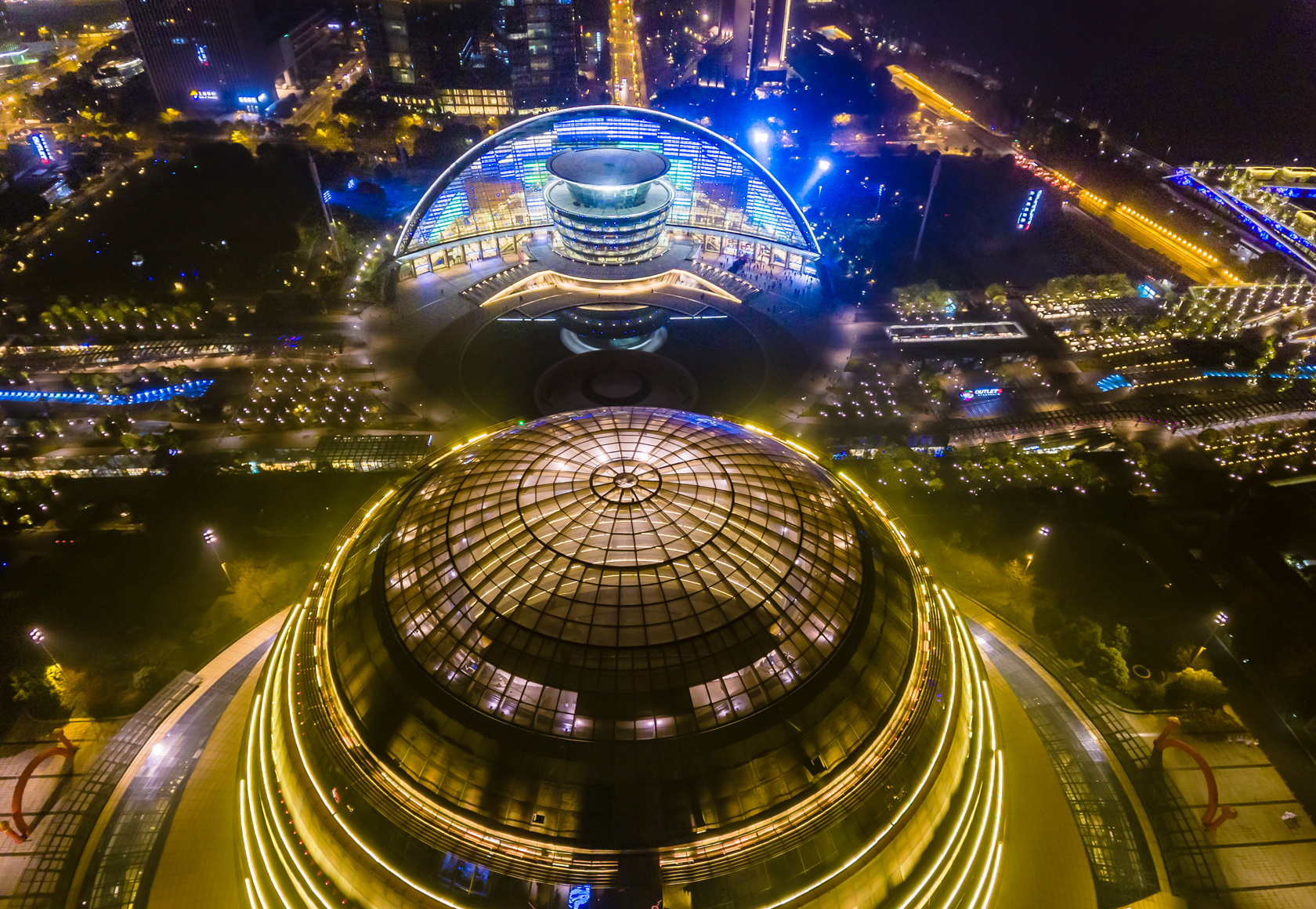 杭州大劇院、杭州洲際酒店俯瞰