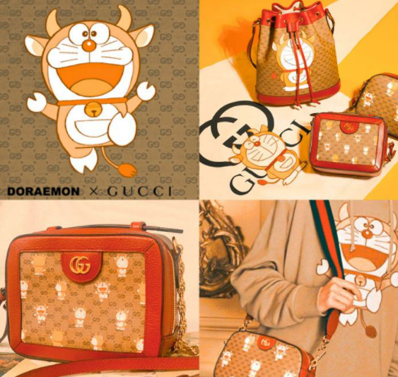 哆啦A夢和古馳品牌聯名