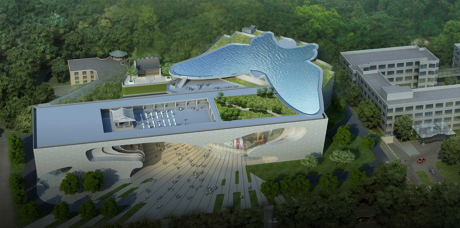 杭州蝴蝶劇場俯瞰圖