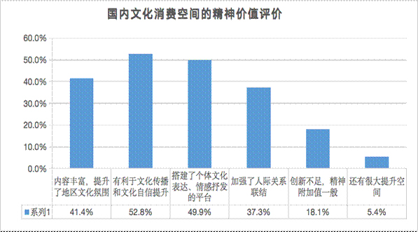 國內文化消費空間的精神價值評價