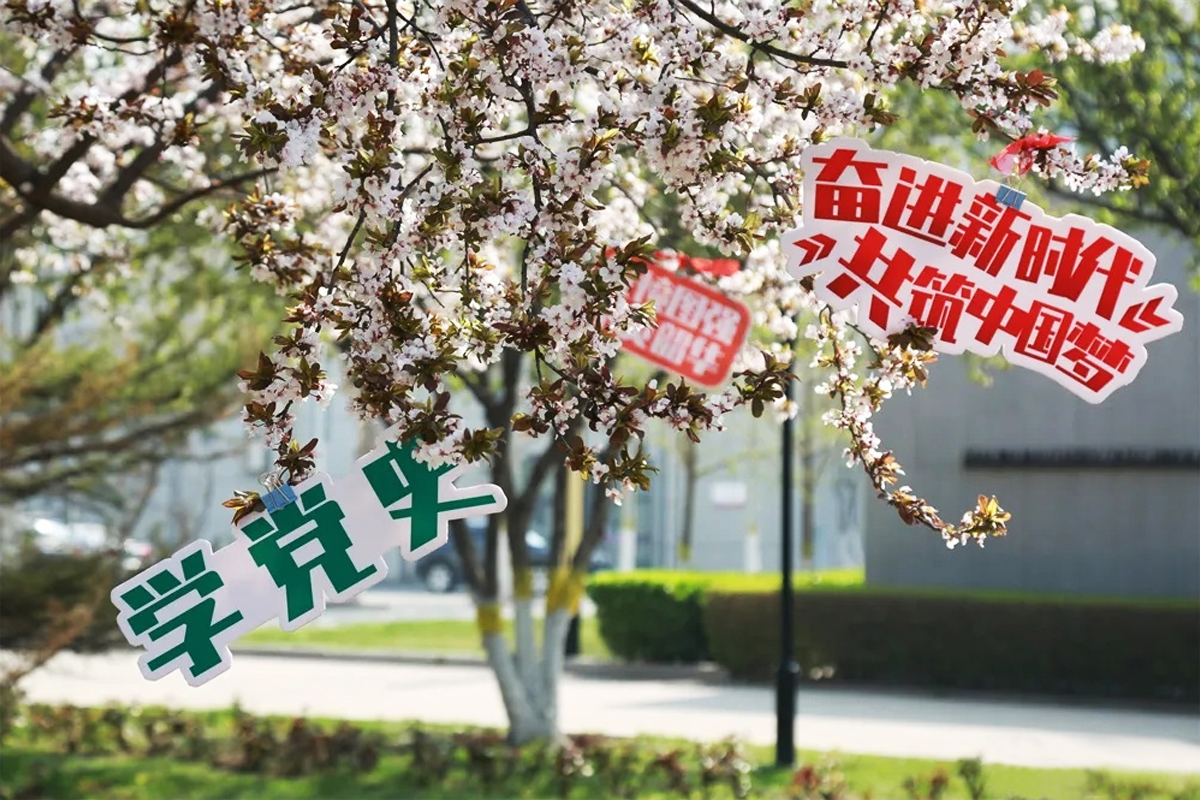 五四學黨史主題游園活動現場布置