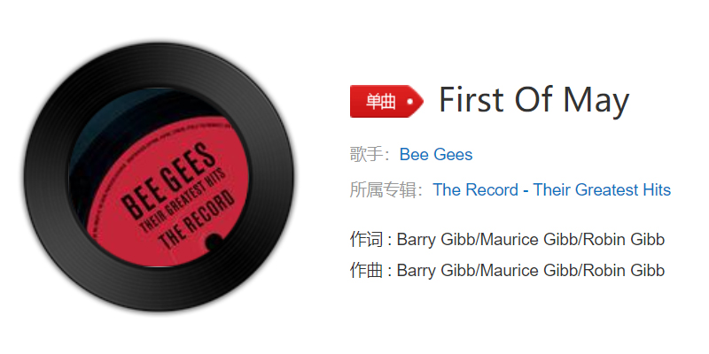 婚禮背景音樂(lè)——《First Of May》