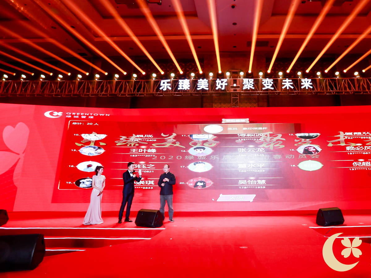 主持人主持年會互動抽獎環(huán)節(jié)